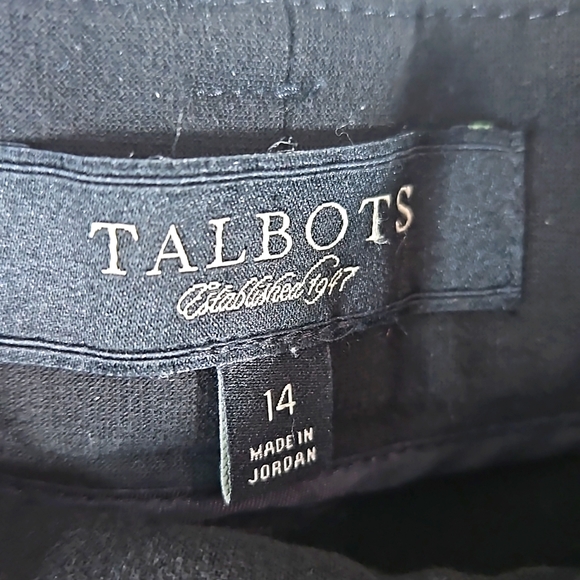 Talbots Black Pants Size 14 Curvy, EUC - Picture 2 of 7